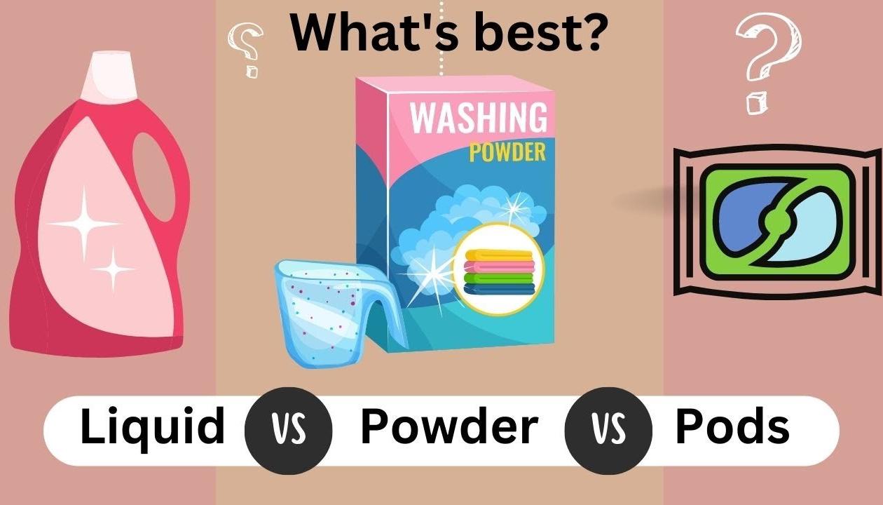 Tipuri de detergenți: capsule vs. pulbere vs. detergent lichid: care funcționează cel mai bine?