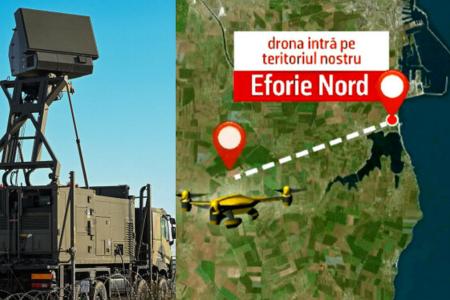 O dronă dinspre la Marea Neagră a intrat în spațiul aerian românesc lângă Eforie Nord