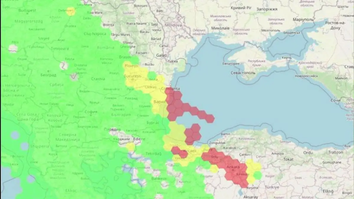 Bruiaj GPS extrem de activ în zona litoralului românesc, provenind din Crimeea. Care sunt riscurile pentru avioane?